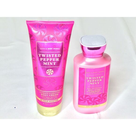 Bath & Body Works Twisted Peppermint Ultimate Hydration Body Cream Body Lotion - Picture 1 of 2